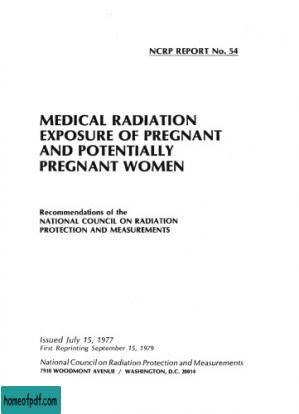 Medical Radiation Exposure of Pregnant and Potentially Pregnant Women (NCRP report ; no. 54).jpg