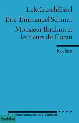 Lektureschlussel: Eric-Emmanuel Schmitt - Monsieur Ibrahim et les fleurs du Coran.jpg