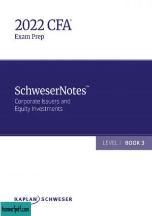 2022 CFA© Level I SchweserNotes Book 3 Corporate Issuers and Equity Investments.jpg