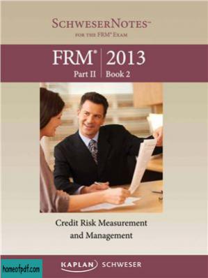 FRM Part II Book 2: Credit risk Measurement and management (2013 SchweserNotes).jpg