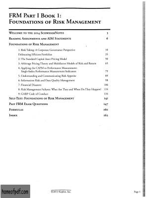 FRM Part I Book 1: Foundations of risk management (2014 SchweserNotes).jpg